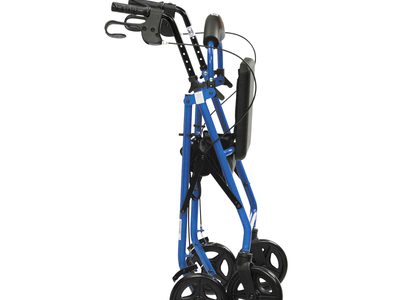 R6 BL 61 Aluminium Lightweight Rollator Indoor Blue 02 web