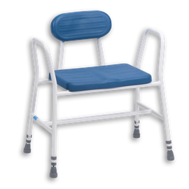 Bariatric Perching Stool with PU Seat