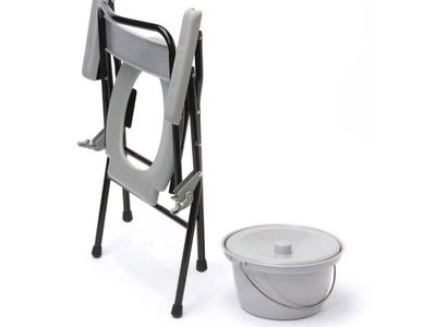 Folding Commode C017 Folded