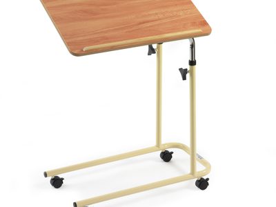 L Style Over Bed Table with Castors 715 CBE 1