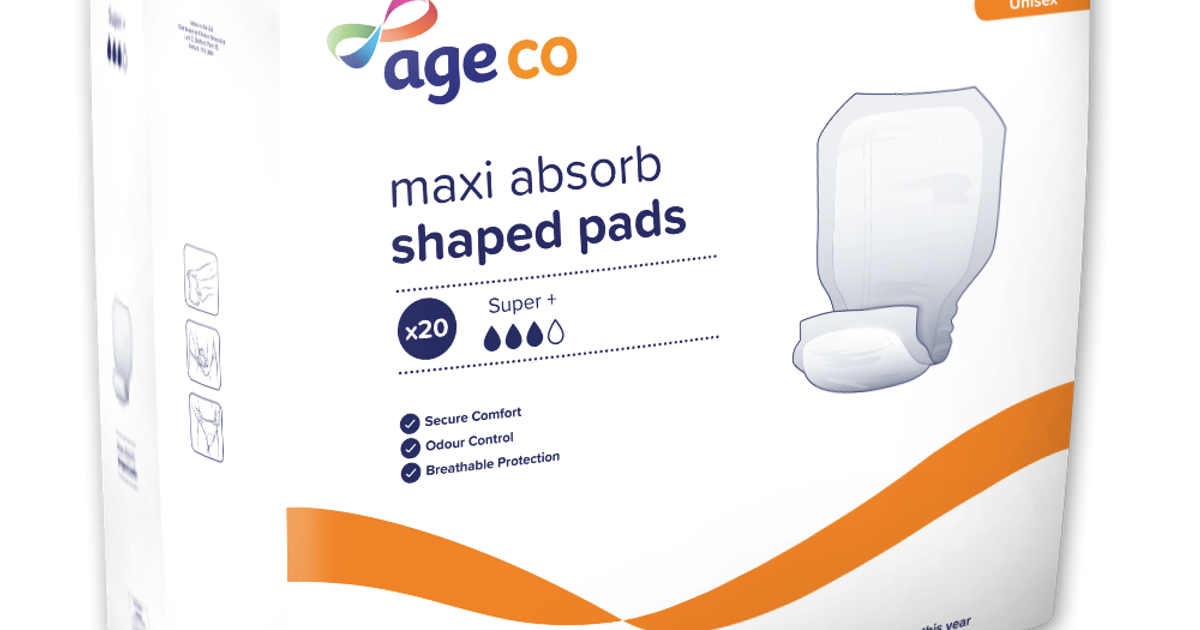 Absorbent Pads Rack Maxi Absorb Large Shaped Pads