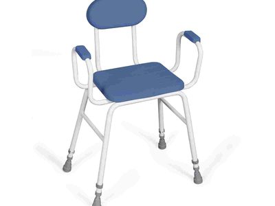 707 PU Perching Stool PU Seat Padded Back Armrests web