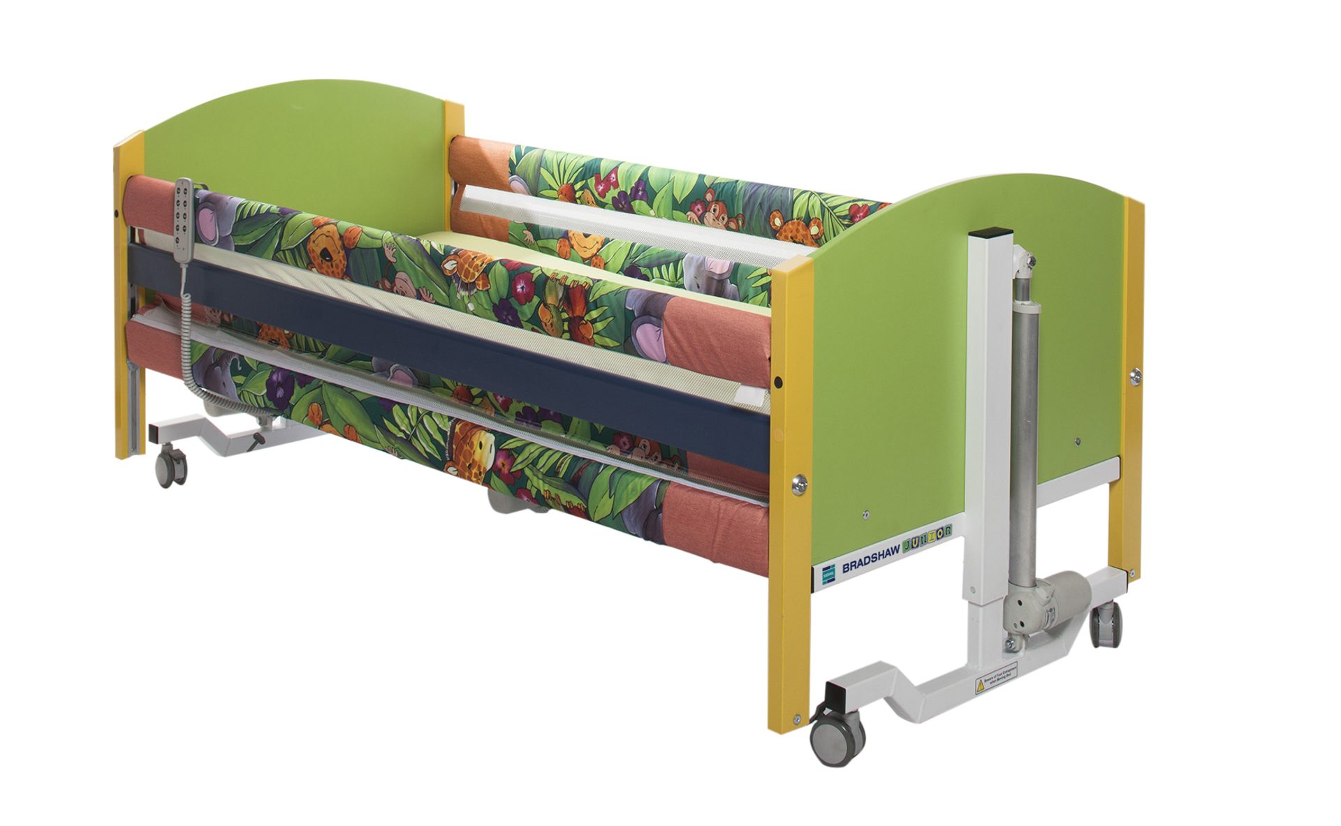 Cradle Rails Side Rail Mesh Cradle Joined Pads - Jungle Print