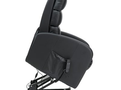 CLR30 BLK Three Tier Back PU Single Motor Riser Recliner Black CLR30 BLK2028129