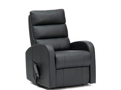 CLR30 BLK Three Tier Back PU Single Motor Riser Recliner Black CLR30 BLK2028229