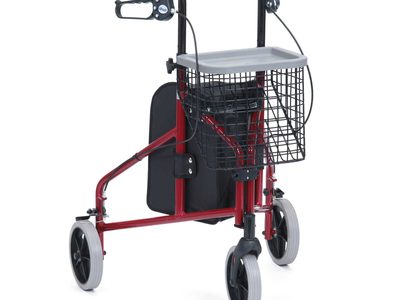 TW012 R 2 23 Tri Walker Ultra Lightweight Bag Basket Tray Red Web