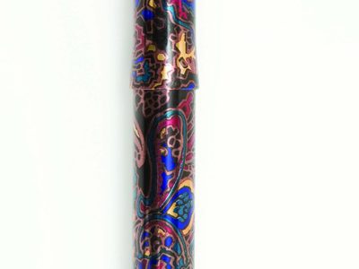 Folding Walking Stick Paisley Black 10304 PB 6 S